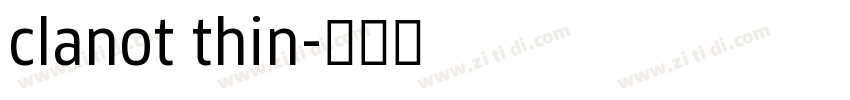 clanot thin字体转换